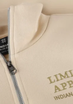 beige indian blue jeans sweater sweater zip collar print