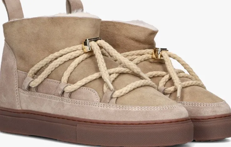 beige inuikii vachtlaarzen classic low