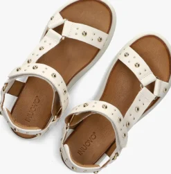 beige inuovo platte sandalen a96001
