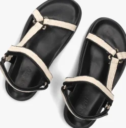 beige inuovo platte sandalen 396063