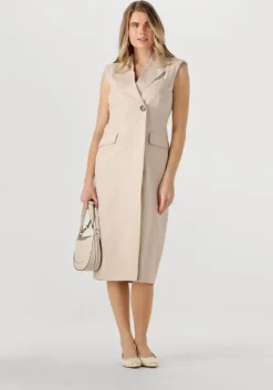 beige inwear midi jurk naxaiw blazer dress