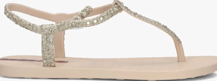 beige ipanema platte sandalen class brilha