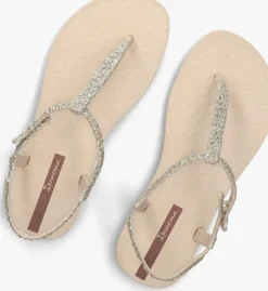 beige ipanema platte sandalen class brilha