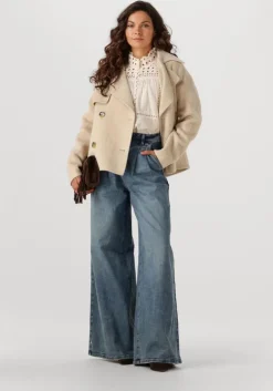 beige janice trenchcoats jean