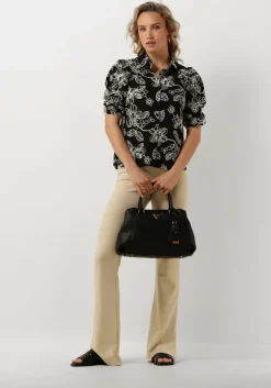 beige jansen amsterdam flared broek hv407 flaired legging