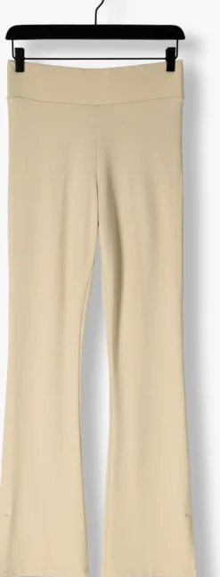 beige jansen amsterdam flared broek hv407 flaired legging