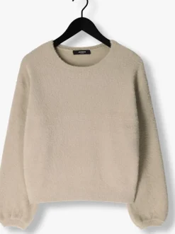 beige jansen amsterdam truien/vesten caily trui p 150 round neckline