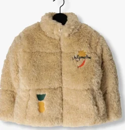 beige jelly mallow jack shape dubmle padded jacket