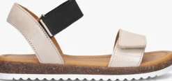 beige jochie & freaks platte sandalen soul
