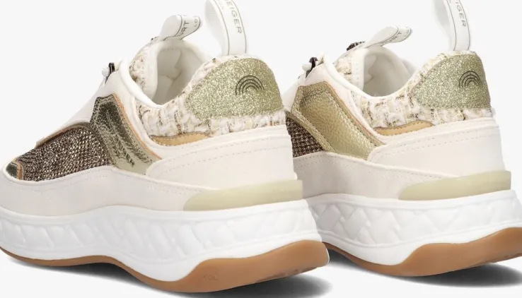 beige kurt geiger london lage sneakers kensington sneaker