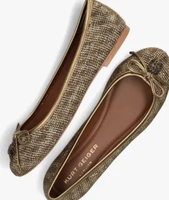 beige kurt geiger london ballerina's eagle ballerina