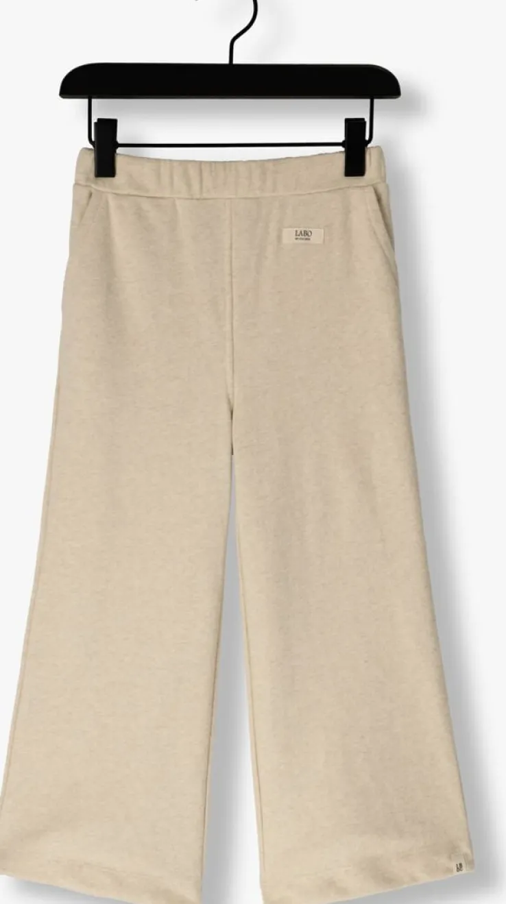 beige labo de colores flared broek cuba