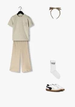 beige labo de colores flared broek cuba
