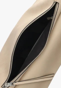 beige liebeskind schoudertas lora suede schoulderbag m