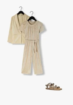 beige like flo blazer metallic crepe blazer