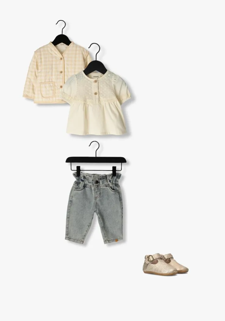 beige lil' atelier blouses nbfdaisy ss loose shirt lil