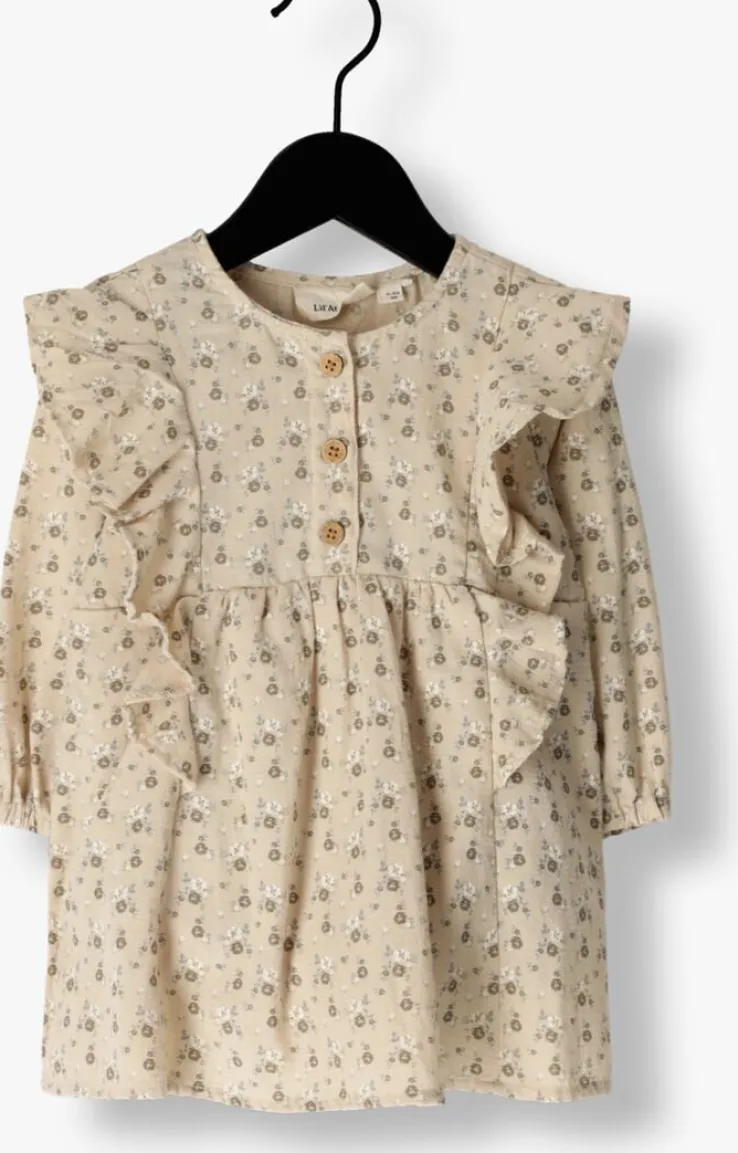 beige lil' atelier jurken nbflacy loose body dress lil