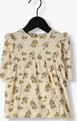 beige lil' atelier jurken nbfgavo enk ls body dress lil