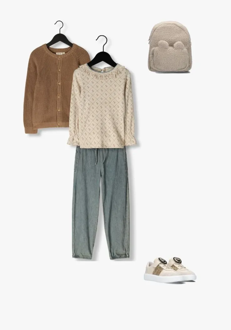 beige lil' atelier top nmfgago kug ls slim top lil