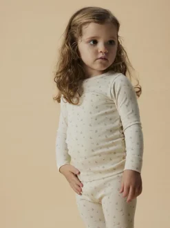 beige lil' atelier t-shirt nmfgago ls slim top lil noos