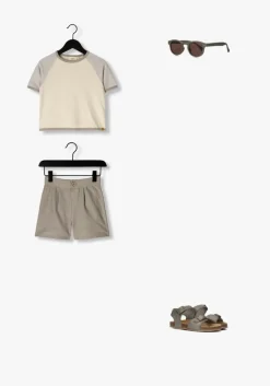 beige lil' atelier t-shirt nmmnunan ss loose top lil