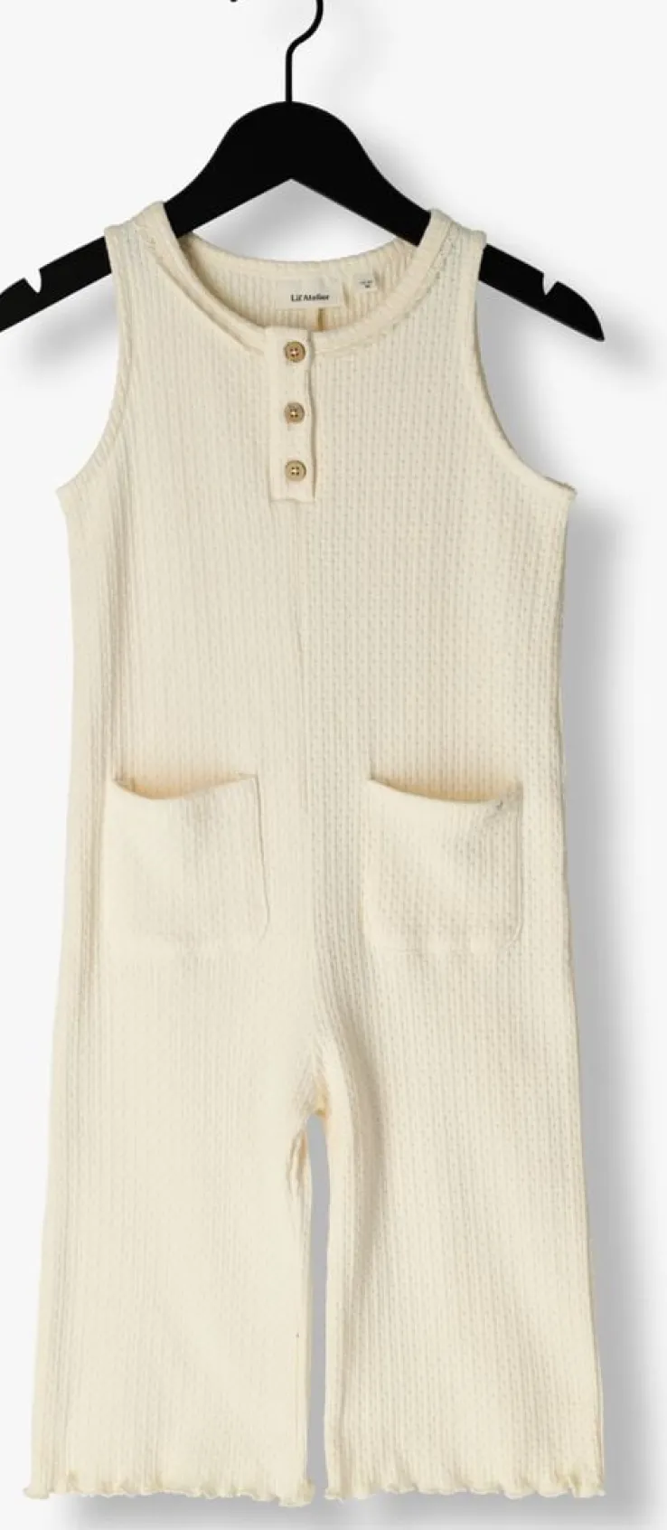 beige lil' atelier tuinbroeken nmffinola sl loose suit lil