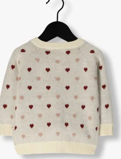 beige lil' atelier vest nbfsaran ls knit card heart lil