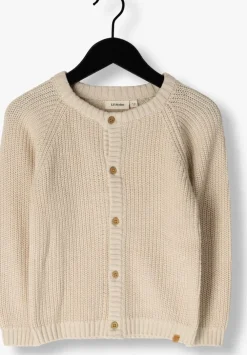 beige lil' atelier vest nmnemlen lin ls knit lil noos