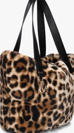 beige liu jo schoudertas verry shopping bag