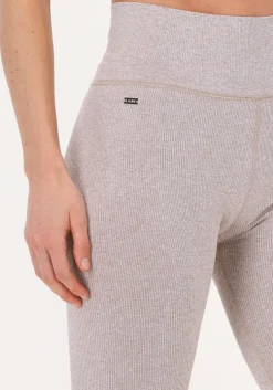 beige lune active legging luna rib legging melange