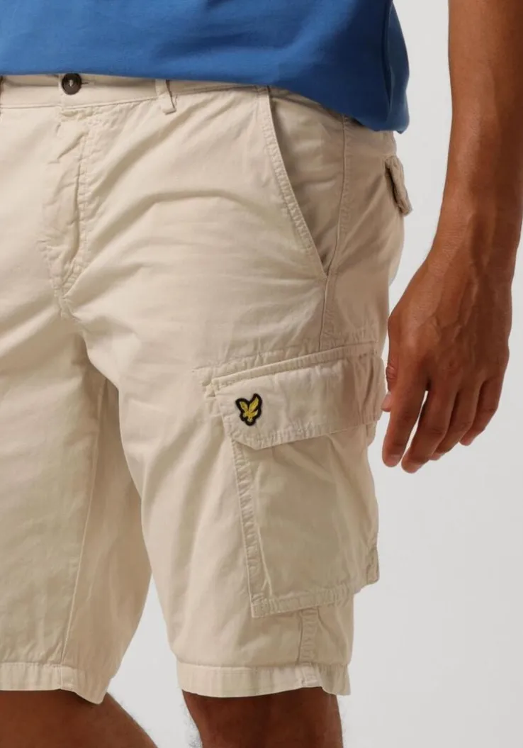 beige lyle & scott korte broek wembley cargo short