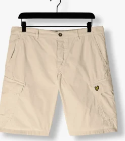 beige lyle & scott korte broek wembley cargo short