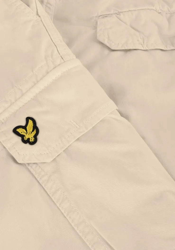 beige lyle & scott korte broek wembley cargo short