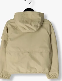 beige lyle & scott parka's hooded windbreaker jacket