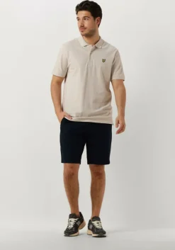 beige lyle & scott polo plain polo shirt