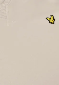 beige lyle & scott trui crew neck sweatshirt