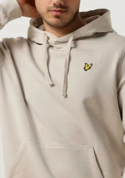 beige lyle & scott truien/vesten pullover hoodie