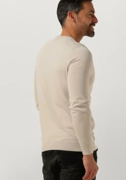 beige lyle & scott t-shirt cotton crew neck jumper