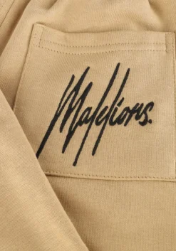 beige malelions cargobroeken cargo sweatpants