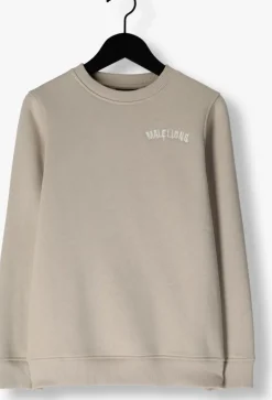 beige malelions sweater paint sweater