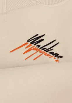 beige malelions sweater split sweater