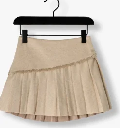 beige mayoral minirok pleated knit skort