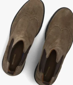 beige mazzeltov chelsea boots p-50301