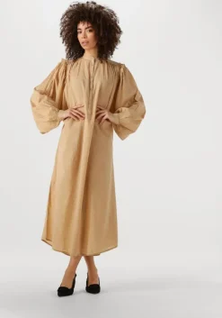 beige mes demoiselles midi jurk sabi