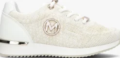 beige mexx lage sneakers gitte glitter mini