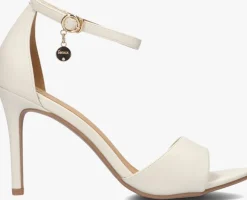 beige mexx sandalen met hak leyla paisley