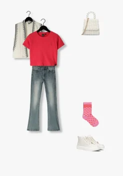 beige michael kors kids hoge sneakers skate split