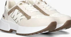 beige michael kors kids lage sneakers cosmo maddy