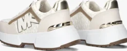 beige michael kors kids lage sneakers cosmo maddy