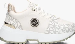 beige michael kors kids lage sneakers cosmo logo